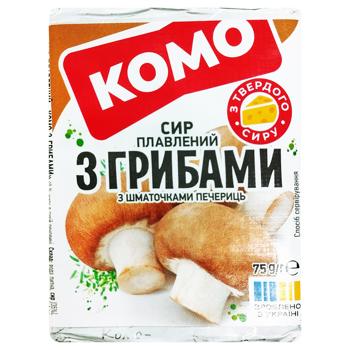 Komo Processed Cheese with Mushrooms 30% 75g