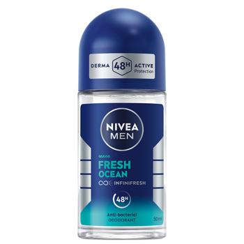 Дезодорант кульковий Nivea Men Fresh Ocean 50мл - купити, ціни на NOVUS - фото 1