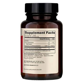 Dr. Mercola Cherry Flavored Vitamin B12 1000mcg 30 chewables - buy, prices for Biotus - photo 2