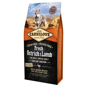 Carnilove Fresh Dry Food with Ostrich and Lamb for Adult Dogs of Small Breeds 6kg - buy, prices for MasterZoo - photo 1