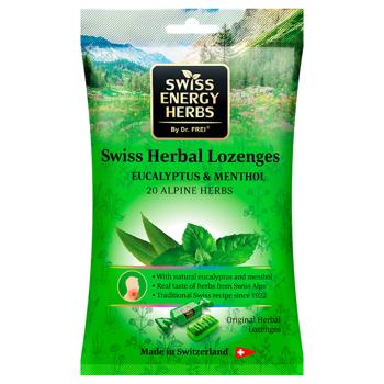 Swiss Energy Herbal Lozenges Bag 20 herbs + Eucalyptus and Menthol - купить, цены на Biotus - фото 1