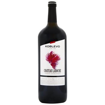 Koblevo Chateau La Roche Red Semi-sweet Wine 9-12% 1.5l - buy, prices for EKO Market - photo 1