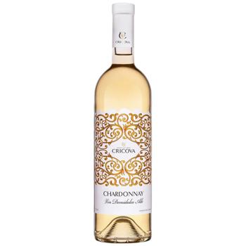 Wine chardonnay Cricova 9-13% 750ml glass bottle Ukraine - buy, prices for Torba - photo 1