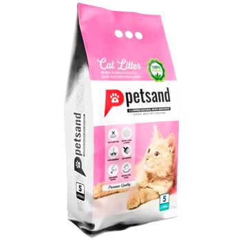 Petsand Baby Powder Flat Bottom бентонітовий наповнювач 5 л - дитяча пудра - купити, ціни на MasterZoo - фото 1