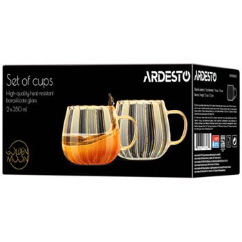 Cup Ardesto borosilicate glass 2pcs 350ml China - buy, prices for Auchan - photo 3