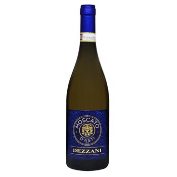 Вино Dezzani Moscato D`Asti біле солодке 5% 0,75л - купить, цены на NOVUS - фото 1