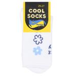 Набор носков женских Cool Socks высокие с рисунком р.25-27 белый 3 пары