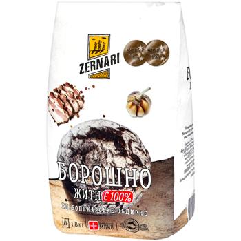 Мука Zernari ржаная обдирная 1,8кг - купить, цены на КОСМОС - фото 1