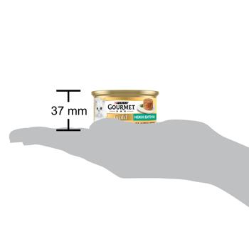 Корм влажный Gourmet Gold Нежные биточки с индейкой и шпинатом для кошек 85г - купить, цены на КОСМОС - фото 4