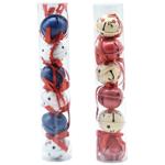 Украшение Actuel Колокольчики с цветочками и бантами 4см 6шт в ассортименте