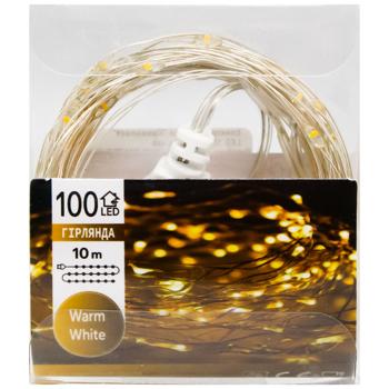 LED Wire Electric Garland 100 lamps from Usb - buy, prices for MegaMarket - photo 2