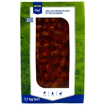 Оливки гриль Metro Chef без косточки в рассоле 1,1кг - купить, цены на - фото 3
