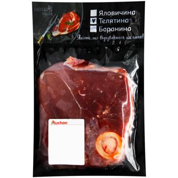 Тазостегнова частина телятини Auchan на кістці стейк охолоджена - купити, ціни на Auchan - фото 1