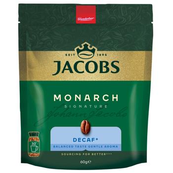 Кофе растворимый Jacobs Monarch без кофеина 60г