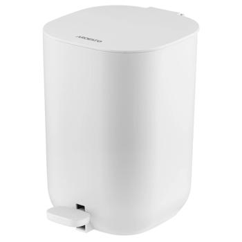 Ardesto Vigor White Trash Can with Pedal 3l - buy, prices for MegaMarket - photo 1