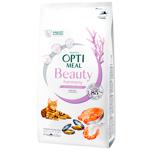 Корм сухой Optimeal Beauty Harmony с морепродуктами для взрослых кошек с успокаивающим эффектом 1,5кг