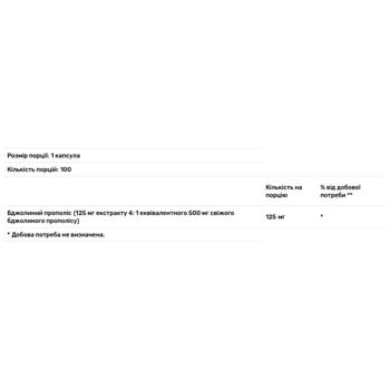 Puritan's Pride 4:1 Propolis 125mg 100 capsules - buy, prices for - photo 3