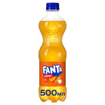 Напиток газированный Fanta Апельсин 0,5л - купить, цены на КОСМОС - фото 1