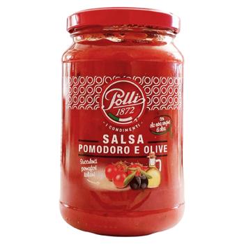Соус POLLI Salsa pomodoro e olive 350г - купить, цены на Grono - фото 1