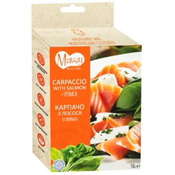 Ласощі для собак Mavsy Freeze dried 50 г - карпачо з лосося - купити, ціни на MasterZoo - фото 1