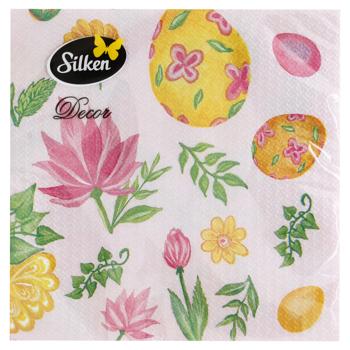 Silken Easter Bouquet 2-Ply Table Napkins 33*33cm 12pcs - buy, prices for MegaMarket - photo 2