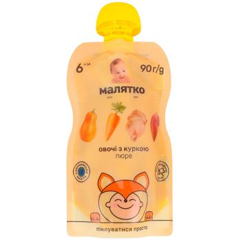 Пюре Малыш Овощи с курицей 90г - купить, цены на Восторг - фото 1