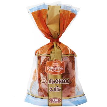 Хлеб Румянец Заварной со льном нарезанный 350г - купить, цены на Auchan - фото 2