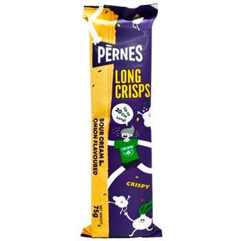 Чипсы Pernes пластинки со вкусом сметана и лук 75г