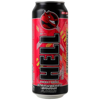 Hell Strawberry-Banana Energy Drink 0.5l