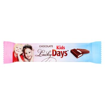 Шоколад молочний Lucky Days з молочною начинкою 12,5г