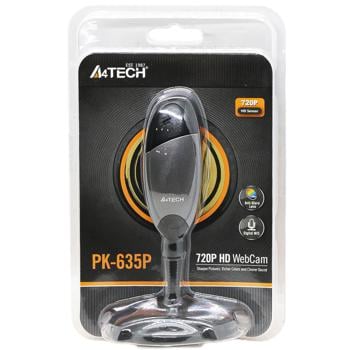 Вебкамера A4Tech PK-635P 720p USB 2.0 Black/Grey - купить, цены на Auchan - фото 1