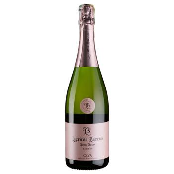 Lacrima Baccus Rose Semidry Sparkling Wine 11.5% 0.75l - buy, prices for MegaMarket - photo 1