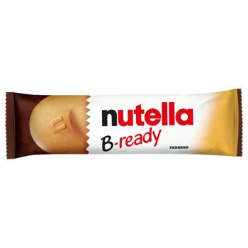 Nutella B-Ready Waffle Bar with Cocoa Nut Paste Filling and Waffle Balls 22g - buy, prices for COSMOS - photo 1