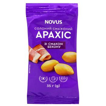 Novus With Bacon Flavor Fried Salted Peanuts 35g - buy, prices for NOVUS - photo 1