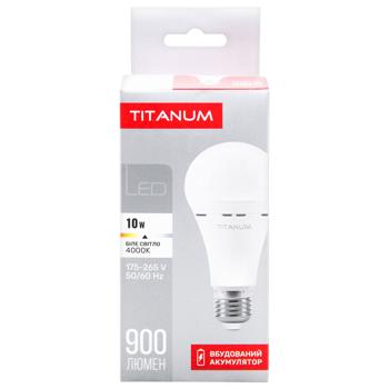 Titanum LED Rechargeable Bulb A68 10W E27 4000K 220V - buy, prices for Tavria V - photo 3