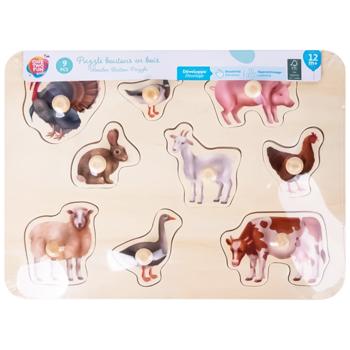One Two Fun Wooden Button Puzzles in assortment - buy, prices for - photo 3