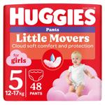 Підгузки-трусики Huggies Little Movers для дівчаток Pants 5 13-17кг 48шт