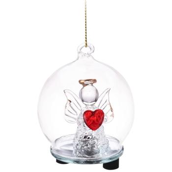 Подвеска Koopman Ангел в шаре с подсветкой 7,5см в ассортименте - купить, цены на - фото 2