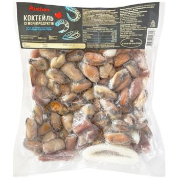 Auchan Boiled and Frozen Glazed Seafood-cocktail 350g