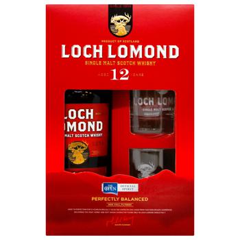 Loch Lomond Whiskey 12yo 46% 0.7l with 2 glass - buy, prices for ULTRAMARKET - photo 2