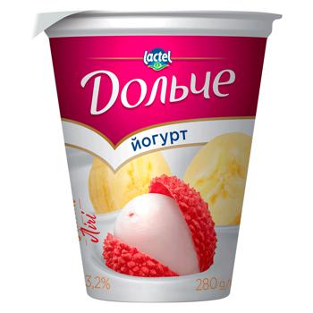 Dolce Banana-lychee Yogurt 3.2% 280g - buy, prices for EKO Market - photo 1