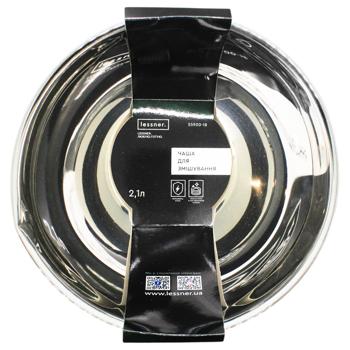 Чаша для змішування Lessner металева з силіконовою ручкою 22см 3,7л - купити, ціни на METRO - фото 3