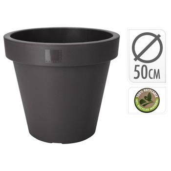 Black Plant Pot 48х43cm