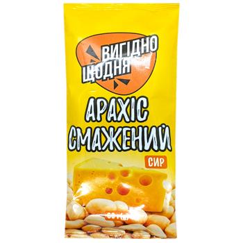 Арахис Вигідно щодня жареный соленый со вкусом сыра 60г - купить, цены на Чудо Маркет - фото 1