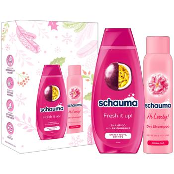 Schauma Fresh It Up Shampoo 400ml + Dry Shampoo Schauma Hi Lovely! 150ml Gift Set - buy, prices for - photo 2