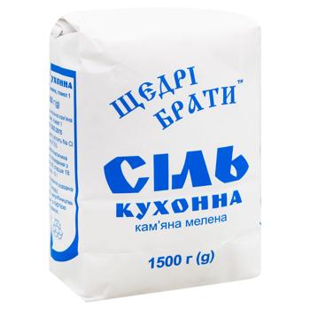 Сіль Щедрі брати кам'яна 1,5кг - купити, ціни на - фото 3