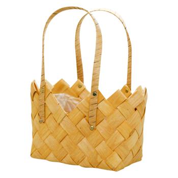 Natural Oval Basket 24*19*18cm w505 №2 - buy, prices for MegaMarket - photo 1