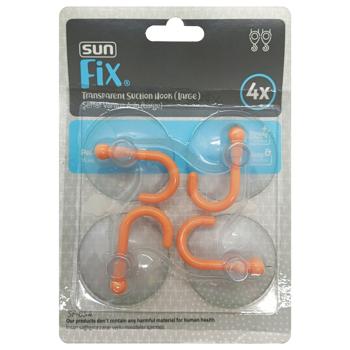 Sunplast Vacuum Transparent Plastic Hook Set 4pcs - buy, prices for - photo 2