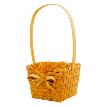 Natural Cubic Basket with Bow 14*26cm - buy, prices for ULTRAMARKET - photo 1