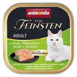 Animonda Vom Feinsten Wet Food with Turkey, Chicken and Herbs for Adult Cats 100g